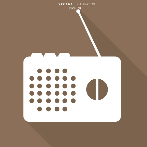 Radio web pictogram — Stockvector