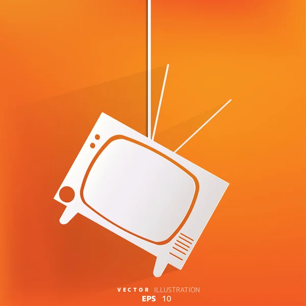 Εικονίδιο τηλεόρασης Retro — Διανυσματικό Αρχείο