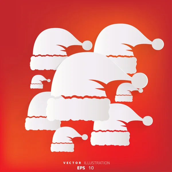 Icône de casquette Santa — Image vectorielle