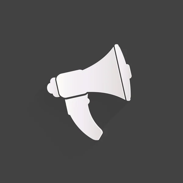 Loudspeaker icon. Microphone symbol — Stock Vector