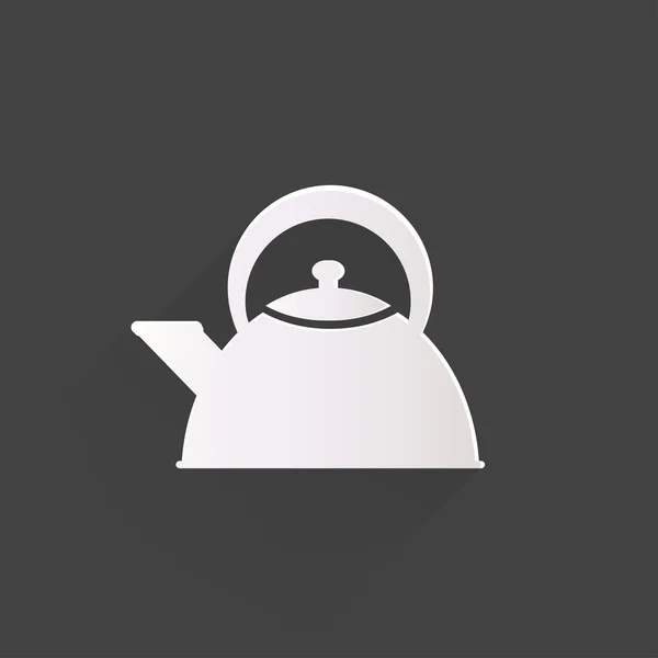 Theepot pictogram. koffie pot symbool — Stockvector