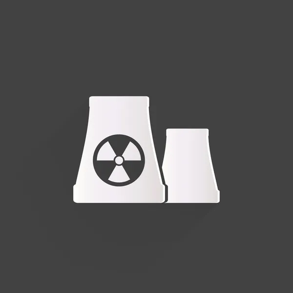 Atomic power station icon — Stock Vector