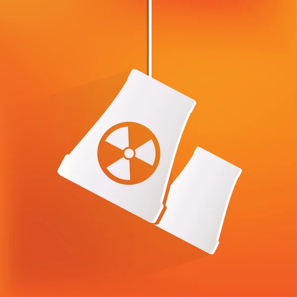 Atomic power station icon — Stock Vector