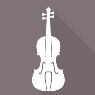 Keman simgesi. müzik arka plan