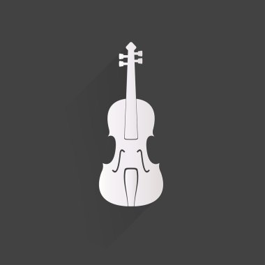 Keman simgesi. müzik arka plan