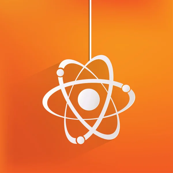 Molécula, ícone do átomo — Vetor de Stock