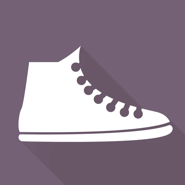 Casual keds, gym schoenen pictogram — Stockvector