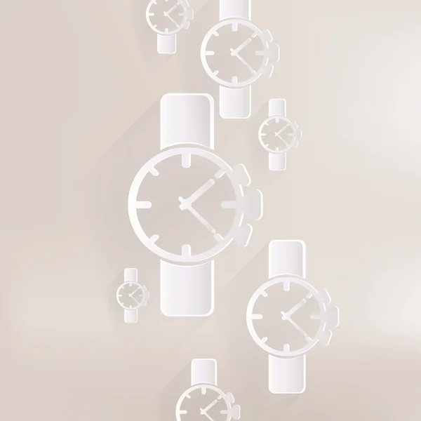 Montre, icône horloge — Image vectorielle