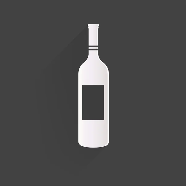 Icono de botella de vino — Vector de stock