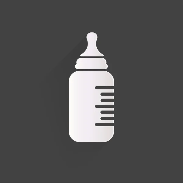 Baby fopspeen fles pictogram — Stockvector