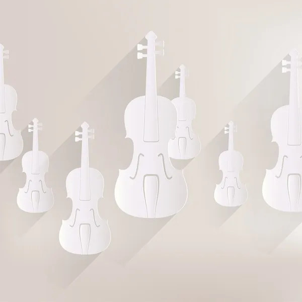 Icona del violino. Contesto musicale — Vettoriale Stock