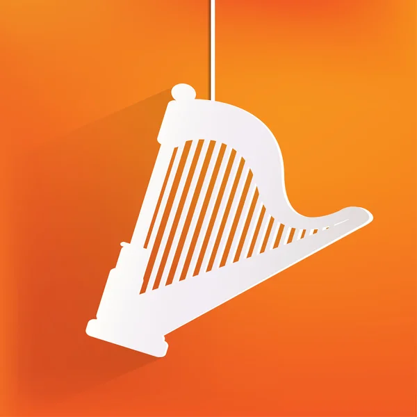 Harp icon. Msic instruments — Stock Vector