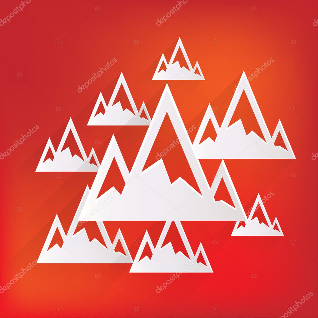 Mountains web icon
