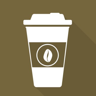 Takeaway paper coffee cup ico clipart