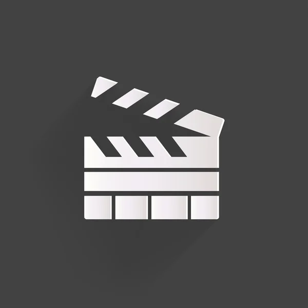 Clapperboard 的图标。电影，看电影，电影符号 — 图库矢量图片