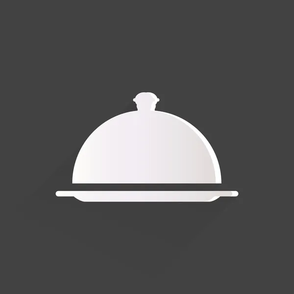 Restaurante cloche icono — Vector de stock