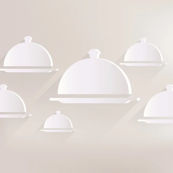 Icône cloche restaurant — Image vectorielle