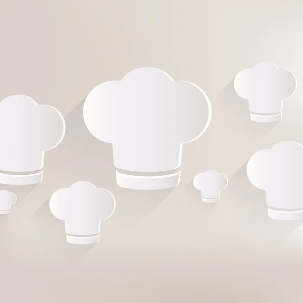 Icono de gorra de chef. Tapa de cocción — Vector de stock