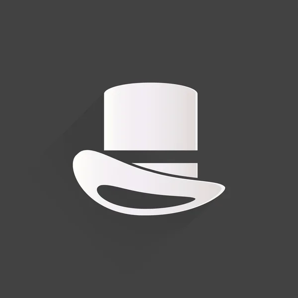 Ikona kapelusz cylinder — Wektor stockowy