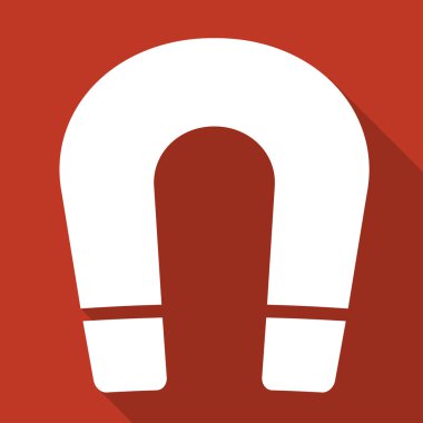 mıknatıs sembolü. elektromanyetik kuvvet sembolü