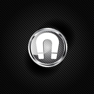 mıknatıs sembolü. elektromanyetik kuvvet sembolü