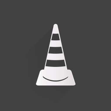 Uyarı yol konileri simgesi