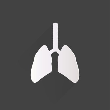 insan akciğer simgesi. tıbbi geçmişi. Sağlık Hizmetleri