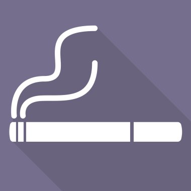 Sigara İçilmez işareti. Sigara simgesi.