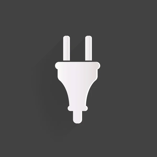 Icône prise électrique. symbole de fourche — Image vectorielle