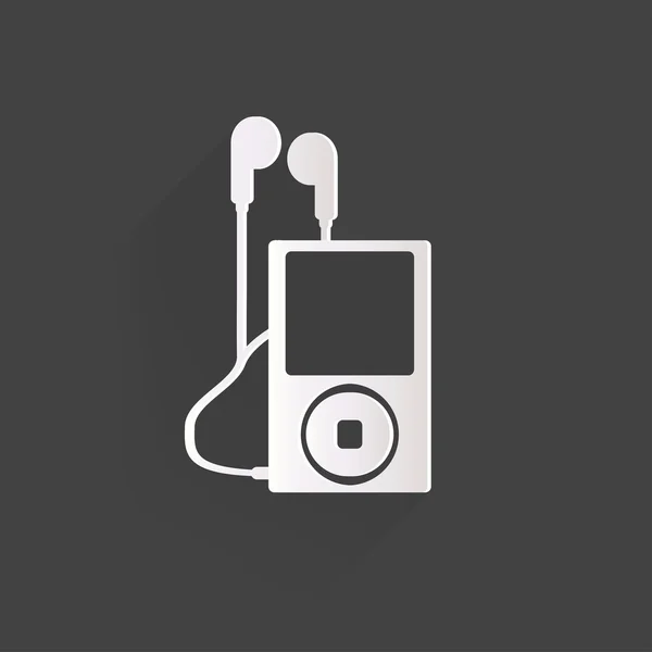 MP3 přehrávač ikona. hudební přehrávač symbol — Stockový vektor