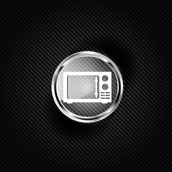 Mikrohullámú ikonra. konyhai felszerelés — Stock Vector