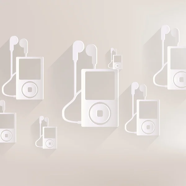 Icône de lecteur Mp3. Symbole lecteur de musique — Image vectorielle