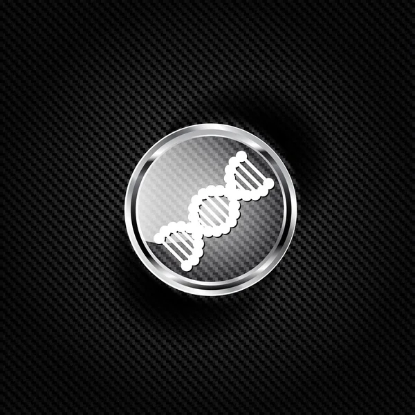 Ícone de ADN, símbolo médico — Vetor de Stock