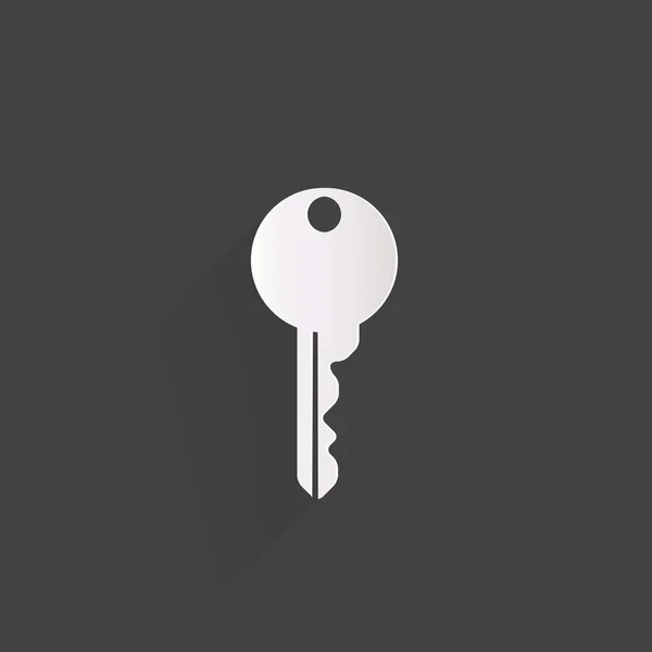 Icono de llave, símbolo de cerradura — Vector de stock
