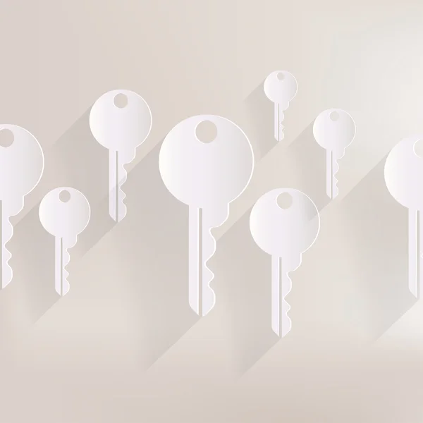 열쇠 아이콘, 문 자물쇠 기호 — 스톡 벡터