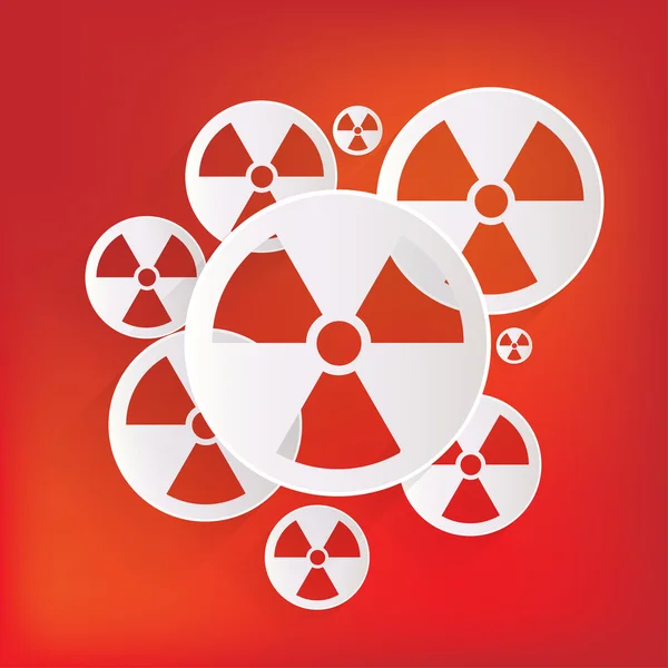 Radiation danger icon — Stock Vector