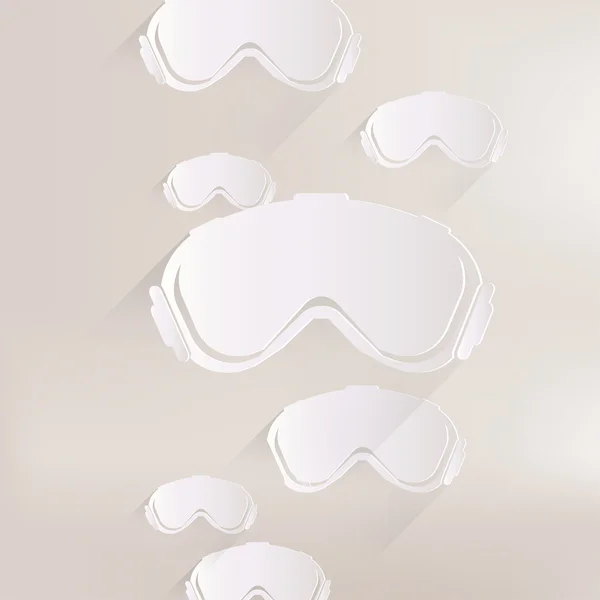 Icono de gafas de esquí — Vector de stock