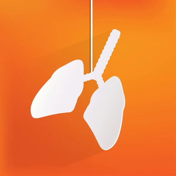 Human lung icon. Medical background. Health care — Stock Vector