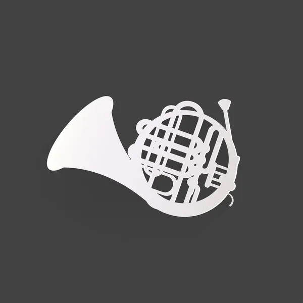 Music wind instruments icon — Stock Vector