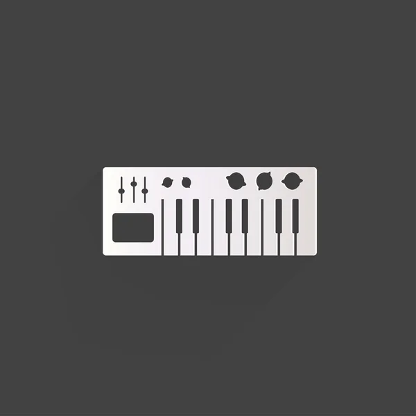 Ikone des digitalen Klaviersynthesizers — Stockvektor