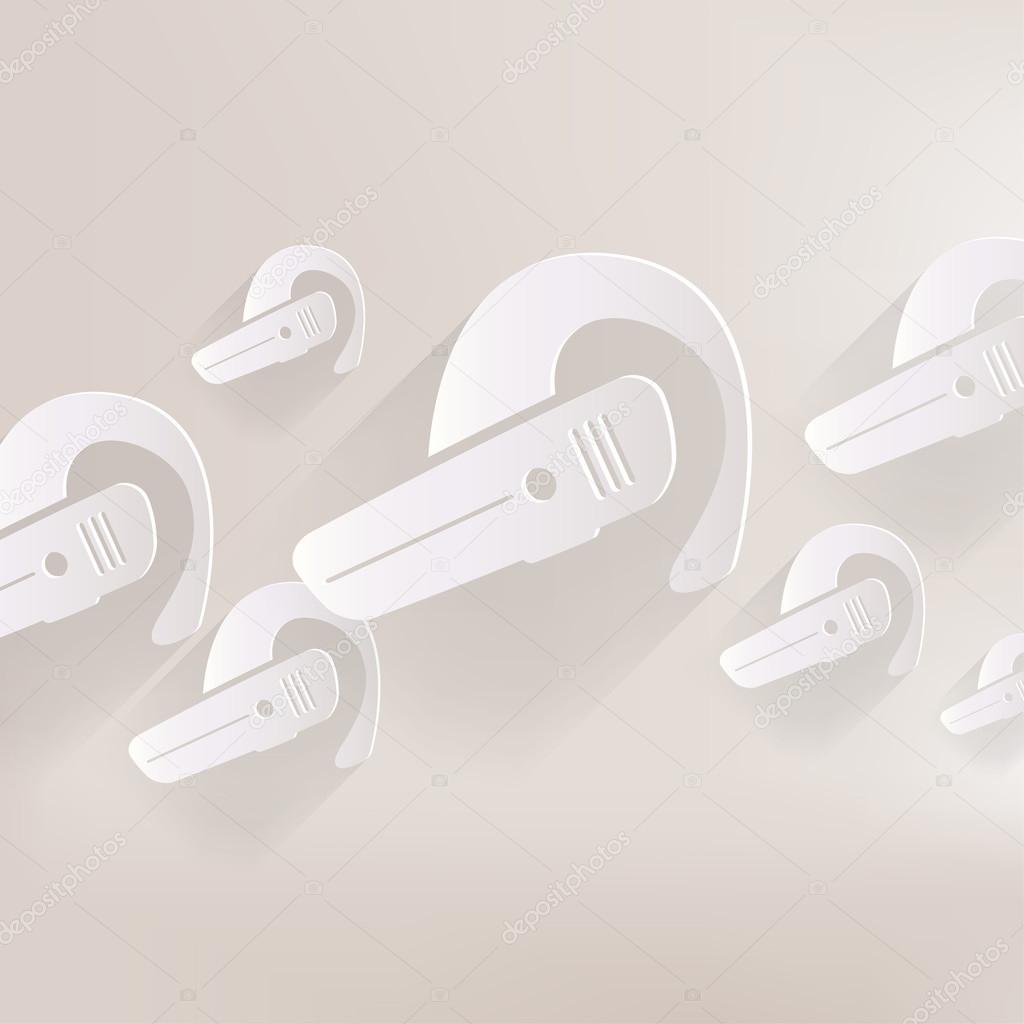 Bluetooth Headset icon. Wireless connection