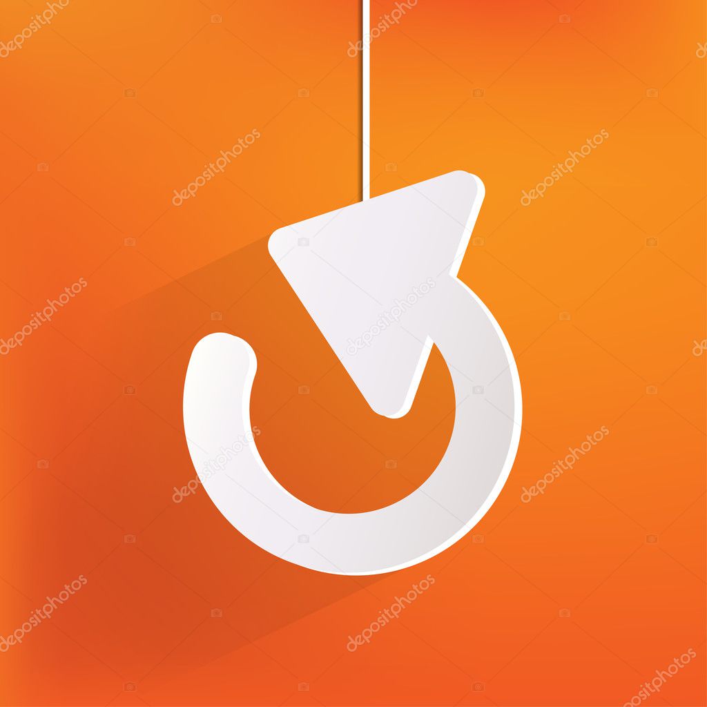 Undo icon, back arrow symbol