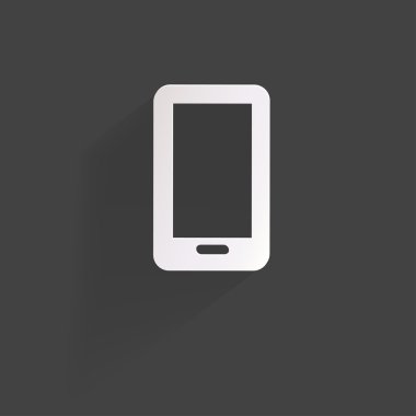 telefon web simgesi, düz tasarım