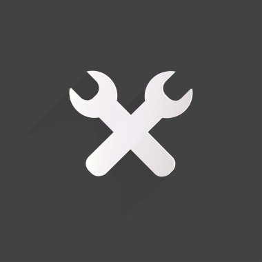 Vector repair web icon,flat design clipart