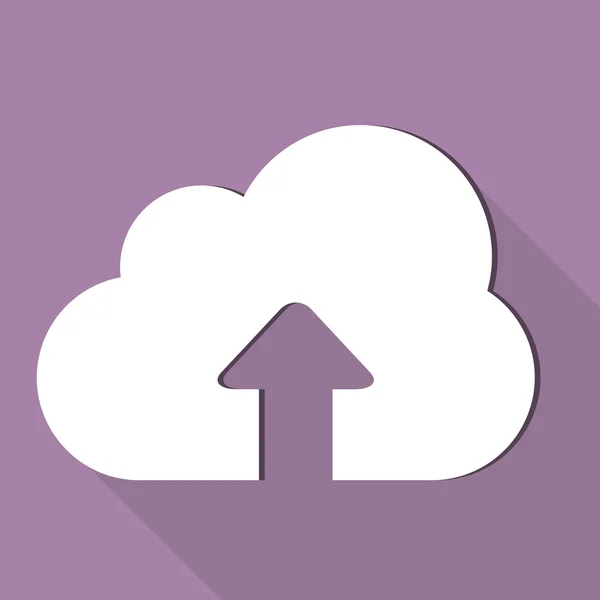 Cloud Upload Anwendung Web-Symbol — Stockvektor