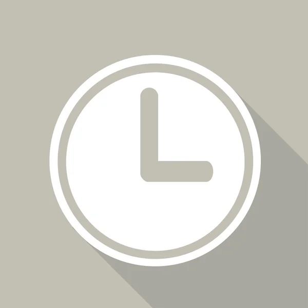 Relógio botão ícone web — Vetor de Stock