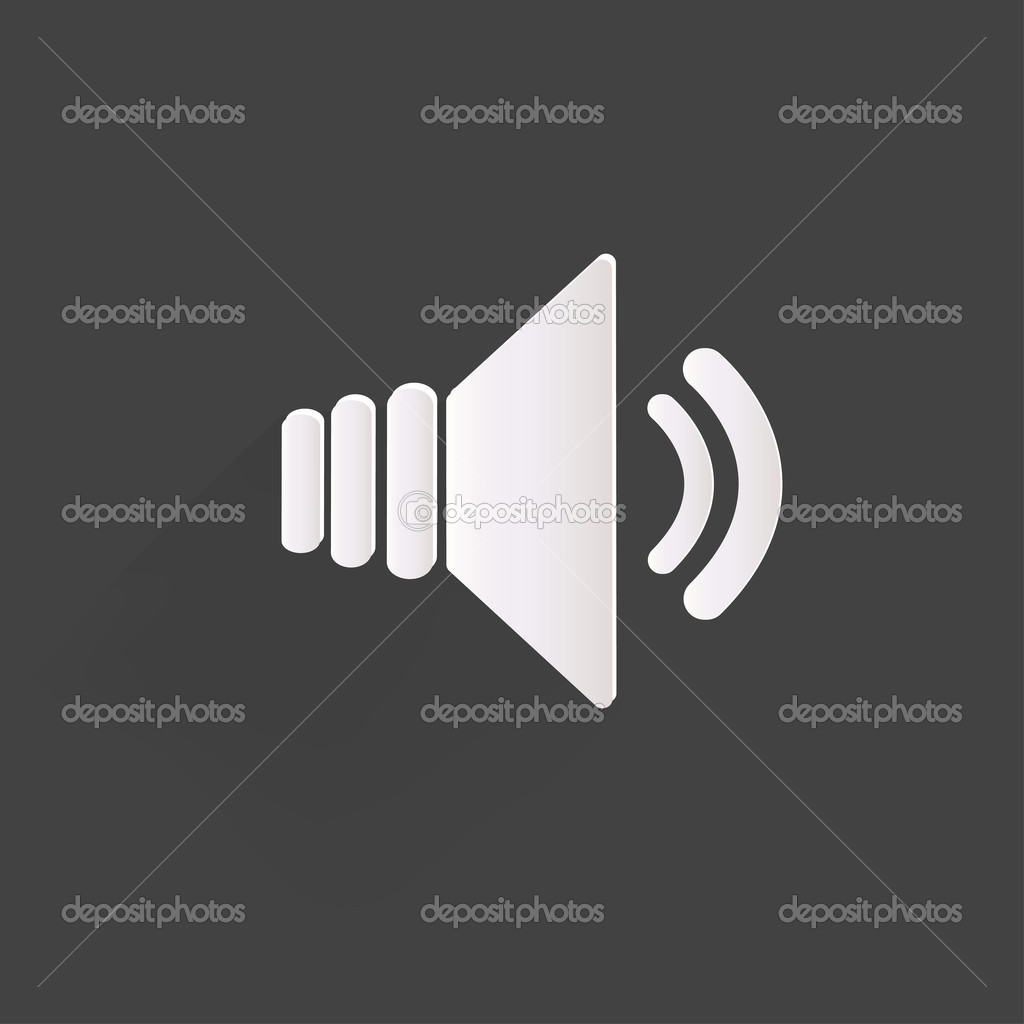 Speaker icon, flat design Stock Vector Image by ©floral_set 39998839