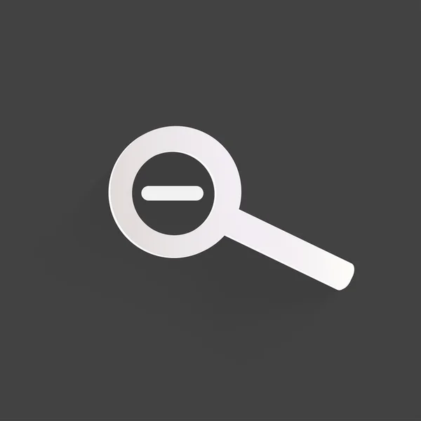 Zoom arrière icône web — Image vectorielle