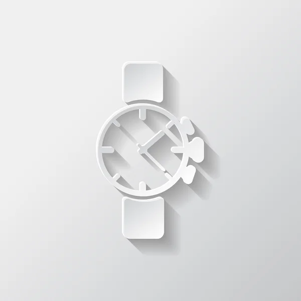 Montre, icône horloge — Image vectorielle