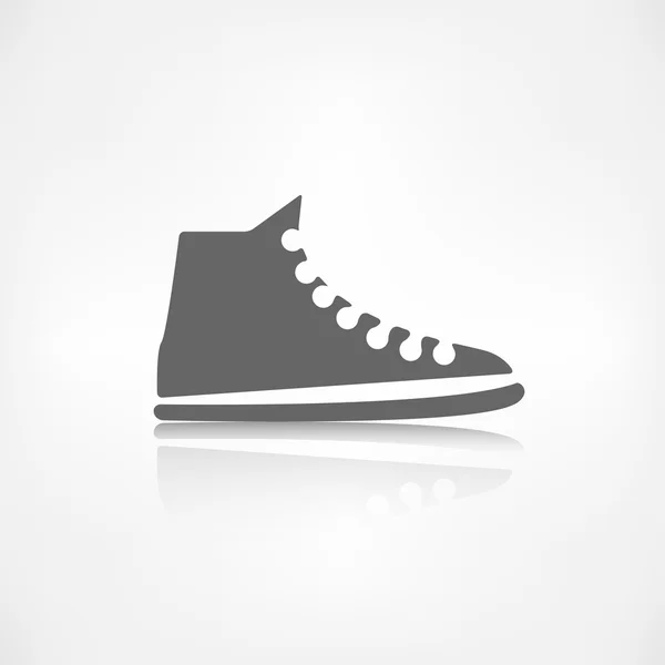 Camas casuales, icono de zapatos de gimnasio — Archivo Imágenes Vectoriales